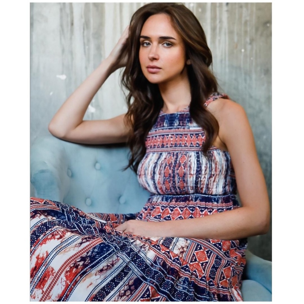 LAST ONE‼re:named Bloomingdale's Boho Maxi Dress - Picture 3 of 6